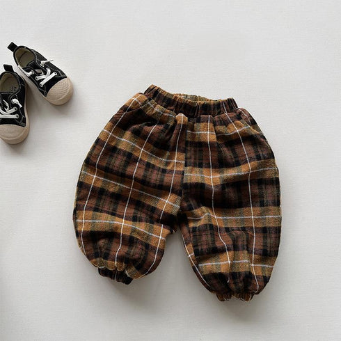 Cashmere Warm Plaid Pants